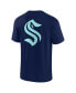 Фото #3 товара Men's and Women's Deep Sea Blue Seattle Kraken Super Soft Short Sleeve T-shirt