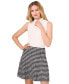 Фото #4 товара Women's Gingham A-Line Mini Skirt