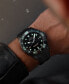 Men's Swiss Automatic Ocean Star 600 Chronometer Black PVD Stainless Steel Bracelet Watch 44mm