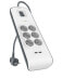 Фото #1 товара Belkin BSV604ca2m - 650 J - 6 AC outlet(s) - White - 2 m