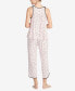 Women's Sleeveless Modal Knit Capri Pajama Set