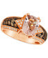 Фото #1 товара Кольцо Le Vian Chocolatier Peach Morganite & Diamond