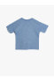 4SMB10192TK Koton Erkek Bebek T-shirt MAVİ