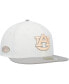 Фото #2 товара Бейсболка мужская New Era Auburn Tigers бело-серая 59FIFTY с нейтральным абрикосовым оттенком
