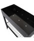 Фото #5 товара Galvanized Steel Raised Bed with Mesh Shelf - Black - Set of 2