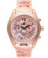 ფოტო #1 პროდუქტის Women's Katherine Chronograph Multifunctional Rose Gold-Tone Stainless Steel Bracelet Watch, 40mm