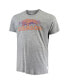 ფოტო #3 პროდუქტის Men's Gray Clemson Tigers Big and Tall Tri-Blend T-shirt