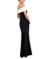 ფოტო #4 პროდუქტის Petite Studded Off-The-Shoulder Gown