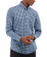 Фото #1 товара Men's Merryton Tailored Long Sleeve Gingham Shirt