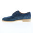 Фото #10 товара Bruno Magli Milano BM2MILN1 Mens Blue Suede Oxfords Wingtip & Brogue Shoes