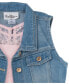ფოტო #6 პროდუქტის Big Girls Denim Vest and Embroidered Dress Outfit, 2 PC
