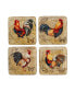 Фото #1 товара Gilded Rooster 4-Pc. Salad Plate