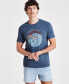 Фото #1 товара Men's Catch the Waves Graphic T-Shirt, Created for Macy's