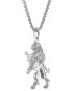 ფოტო #2 პროდუქტის Men's Crest of Bohemia Pendant Necklace in Sterling Silver, 24" + 2" extender