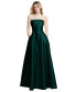 Фото #1 товара Strapless Bias Cuff Bodice Satin Gown with Pockets
