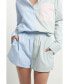 ფოტო #2 პროდუქტის Women's Striped Color Blocked Shorts