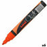 Liquid chalk marker Uni-Ball PWE-5M Fluor Orange (6 Units)