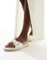 Фото #1 товара RAID Ruheen flat espadrille sandals in off white