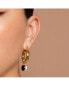 Women's Yin Yang Chunky Hoop Earrings