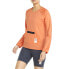 Фото #1 товара Puma First Mile X Crew Neck Long Sleeve Running Sweatshirt Womens Orange 521419