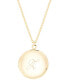 Фото #1 товара brook & york 14K Gold Plated Isla Initial Long Locket Necklace