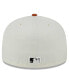 Men's Cream, Orange Boston Red Sox 59FIFTY Fitted Hat Cream, Orange, 7 3/4 - фото #3