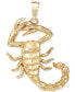 Polished Scorpion Pendant in 10k Gold