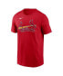 Фото #3 товара Men's Red St. Louis Cardinals Fuse Wordmark T-shirt