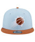 ფოტო #4 პროდუქტის Men's Light Blue/Brown Phoenix Suns 2-Tone Color Pack 9FIFTY Snapback Hat