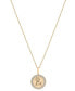 ფოტო #1 პროდუქტის Diamond Leo Disc 18" Pendant Necklace (1/10 ct. t.w.) in Gold Vermeil, Created for Macy's