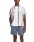 Фото #1 товара Men's Portwell Summer-Fit Stripe Button-Down Shirt