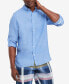 Фото #4 товара Men's Pigment-Dyed Button-Down Long Sleeve Shirt
