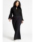 ფოტო #2 პროდუქტის Plus Size Keyhole Blouse