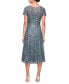 Women's Sequined Embroidered A-Line Dress