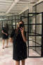 Фото #3 товара Платье из искусственной замши со стразами ZARA