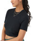 ფოტო #3 პროდუქტის Women's Soft-Touch Short-Sleeve Tiny T-Shirt