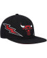 Men's Black Chicago Bulls Hardwood Classics Soul Double Trouble Lightning Snapback Hat