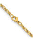 Stainless Steel Polished 3mm Curb Chain Necklace