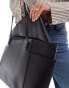 ASOS DESIGN tote bag with pocket detail and removable laptop compartment