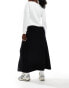 Фото #2 товара YAS knitted maxi skirt in black