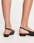 Фото #4 товара RAID Wide Fit flat shoes with gold buckle in black