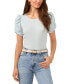 Фото #1 товара Women's Ruched Puff Sleeve Textured Top