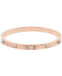 ფოტო #1 პროდუქტის Tactic Rose Gold Tone Plated Bangle