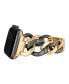 Women's Black and Gold-Tone Alloy Chain Bracelet Compatible with 38/40/41mm Apple Watch