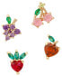 ფოტო #1 პროდუქტის Fruit Basket Stud Earring Set
