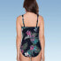 Фото #5 товара Women's Waist Detail Over the Shoulder One Piece Swimsuit - Aqua Green