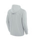 ფოტო #3 პროდუქტის Men's Gray Washington Capitals Elements Lightweight Tri-Blend Fleece Hoodie