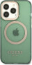 Фото #3 товара Guess Guess GUHMP13LHTCMA iPhone 13 Pro / 13 6,1" zielony/khaki hard case Gold Outline Translucent MagSafe NoSize