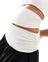 4th & Reckless Petite exclusive bandeau cut out dropped waist maxi dress in monochrome 42 - фото #4