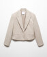 Фото #5 товара Women's Button Detail Cropped Blazer